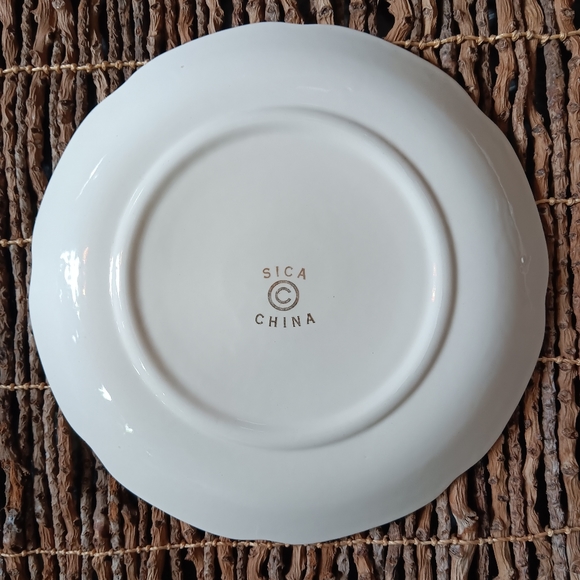 USA Made Kitschy Vintage Sica China "John" salad/luncheon plate c 40s, 50s - Picture 2 of 5